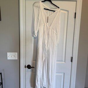 Free People Free-Est Plenty Of Love Maxi Dress Oversized Asymmetrical xs